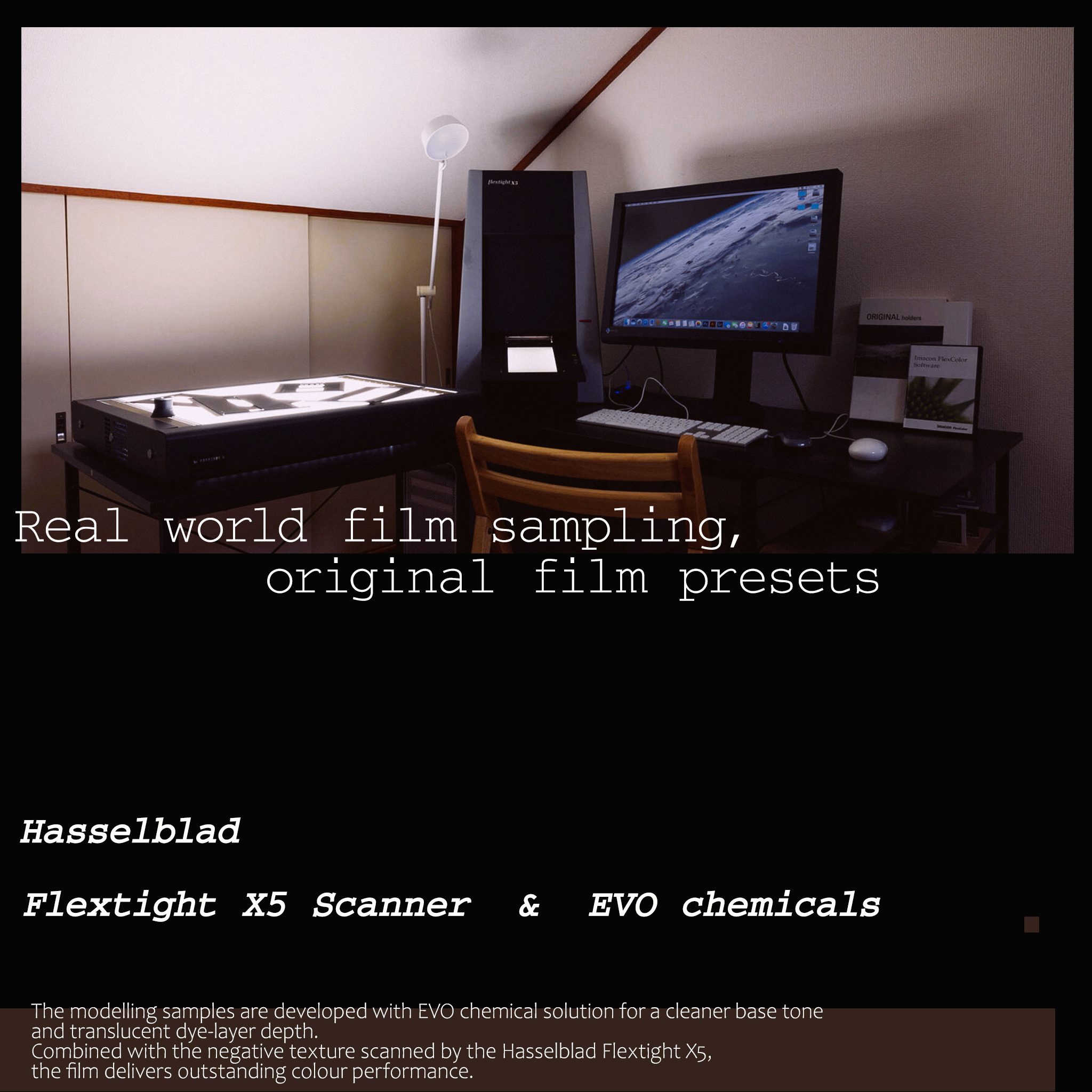 LUMENO COLOR studio — Hasselblad Flextight X5 film scanning station